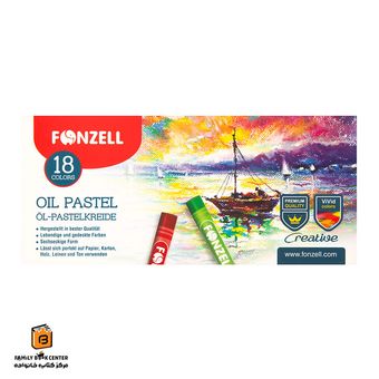 پاستل روغنی 18 رنگ فونزل (FONZELL)