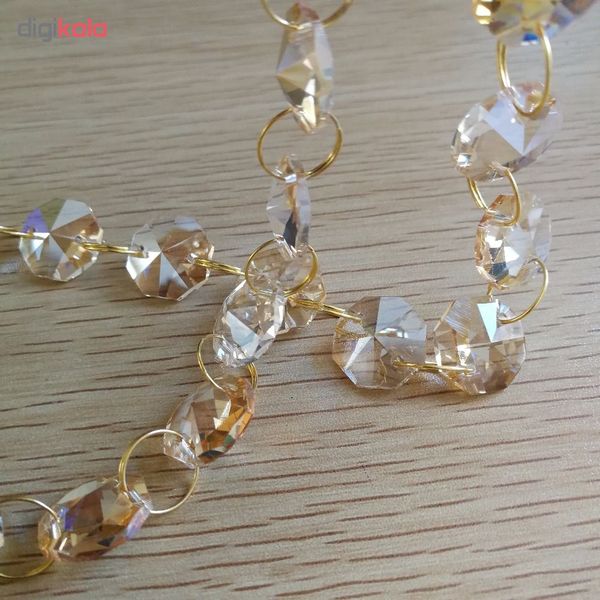حلقه گیره کریستال لوستر کد 10014 بسته 1500 عددی*485