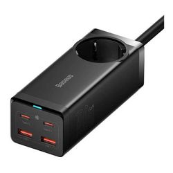 شارژر رومیزی 100 وات بیسوس مدل CCGAN100-1ACE - PSZM000401 به همراه کابل USB-C