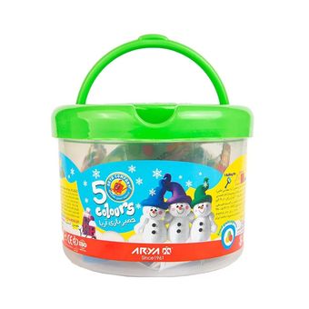 خمیر بازی آریا مدل سطلی کد 01 بسته 5 عددی