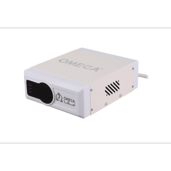 محافظ برق امگا دیجیتال مدل F2100 دو خانه ارت دار با کابل 2 متری