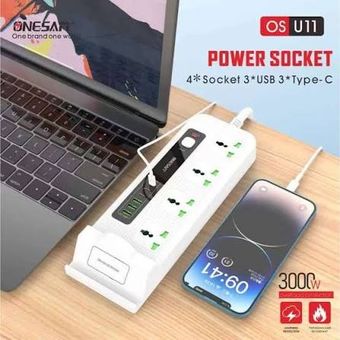 چندراهی پاورسوکت Onesam مدل OS-U11 توان 3000W