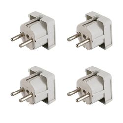 دوشاخه برق روشن الکتریک مدل مربع ارت دار