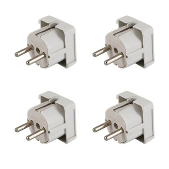 دوشاخه برق روشن الکتریک مدل مربع ارت دار