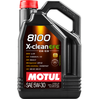 روغن موتور خودرو 5 لیتری MOTUL 8100 X-CLEAN EFE 5W-30 – محافظت و کارایی بالا برای انواع خودروها