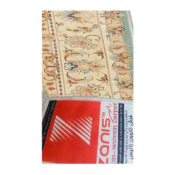 فرش ماشینی زانیس مدل 506 طرح عرش تبریز زمینه کرم