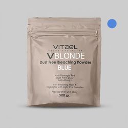 پودر دکلره ویتائل مدل Vblond وزن 500 گرم رنگ آبی