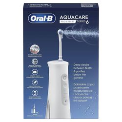واترجت شارژی دندان مدلOral-B Aquacare 6 با فناوری Oxyjet و طراحی بی‌سیم
