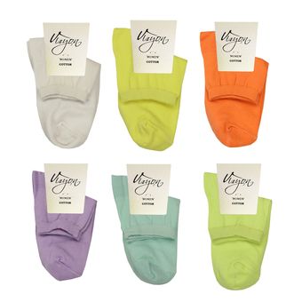 جوراب زنانه ویزیون کد VFS202-6Z3 بسته 6 عددی