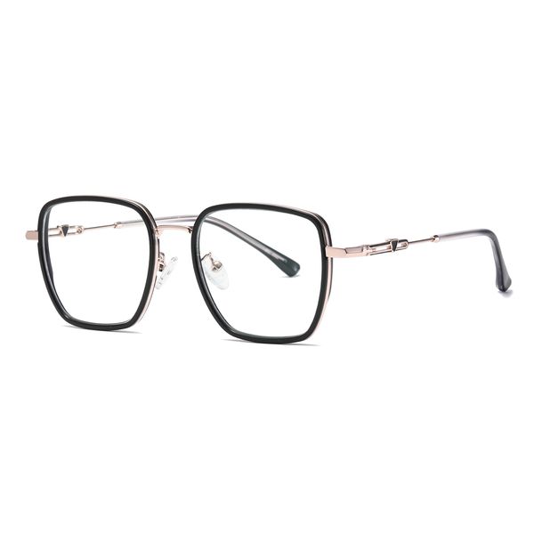 فریم عینک طبی چند ضلعی مدل TJ815C01P81 مناسب برای صورت گرد و بیضی