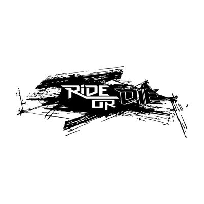 برچسب بدنه خودرو طرح ride or die مدل ri