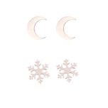 گوشواره زنانه کد GO1262 مجموعه دو عددی*923