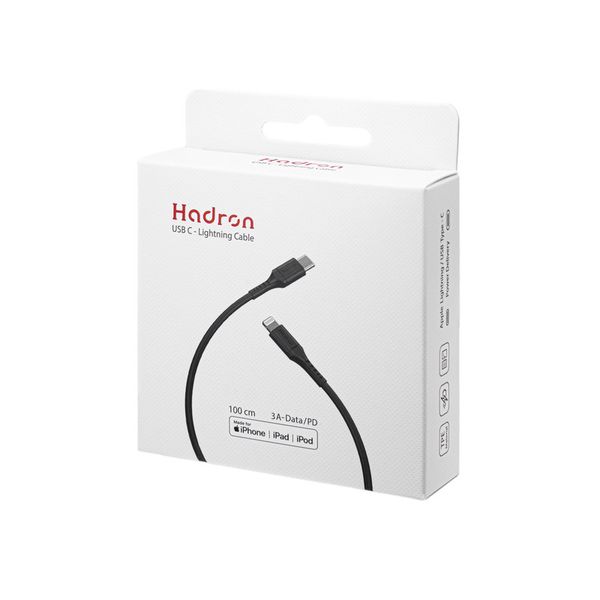 کابل USB-C به لایتنینگ هادرون مدل C-L01 طول 1 متر با گارانتی شرکتی