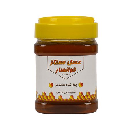 عسل چهار گیاه ممتاز خوانسار - 500 گرم 12 عددی