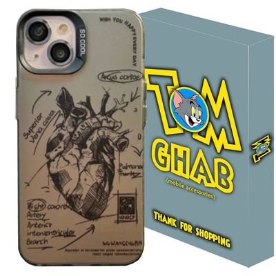کاور تام قاب مدل قلب طرح تپنده HRT مناسب برای گوشی موبایل اپل iPhone 12 pro max