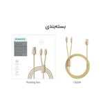 کابل تبدیل USB به لایتنینگ / Micro USB روموس مدل New CB20A طول 1.5 متر