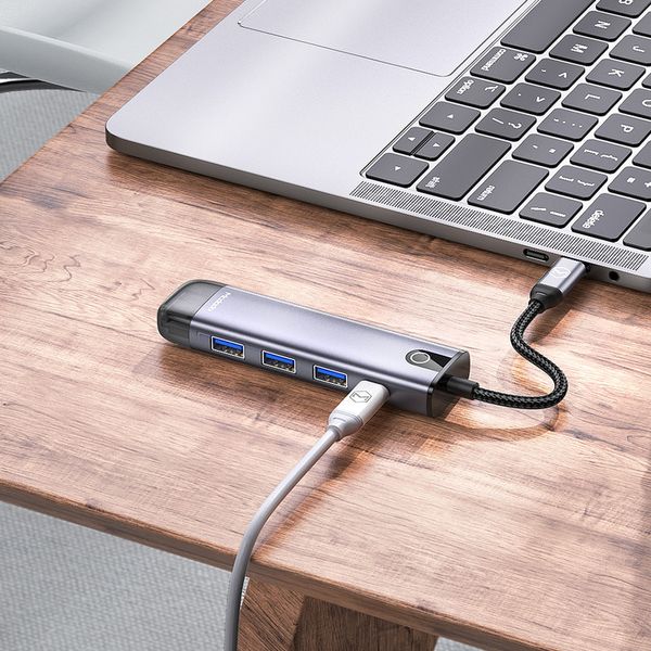 هاب 5 پورت USB-C مک دودو مدل HU-7750 با گارانتی شرکتی