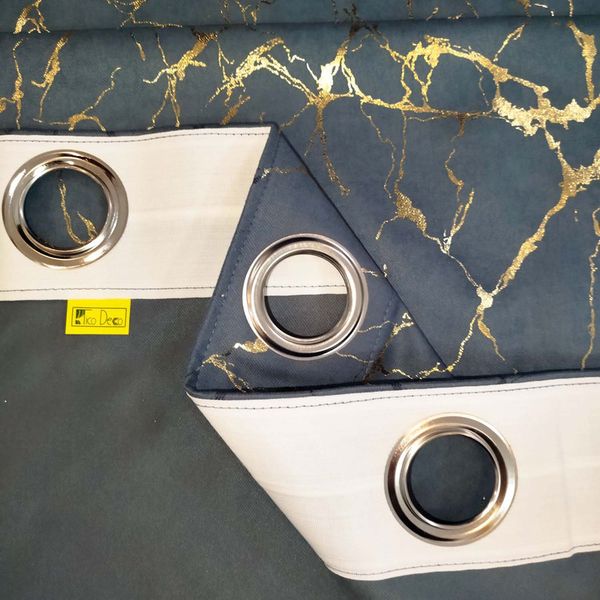 پرده تیکو دکو مدل مخمل هازان طلاکوب سوپر گلد سایز 280*140 سانتیمتر مجموعه دو عددی