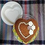 قالب کیک به گز مدل قلب کف برجسته