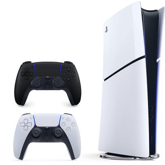کنسول بازی سونی مدل PlayStation 5 Slim Digital Edition ظرفیت 825 گیگابایت ریجن CFI-2116 اروپا به همراه دسته اضافی*19