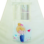 چادر بازی کودک مدل سرخپوستی طرح دختر کد PT527 به همراه کوسن