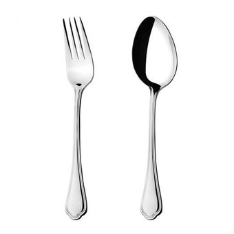 سرویس قاشق و چنگال  12 پارچه ناب استیل 6نفره مدل ونیز