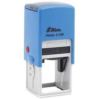 مهر اتوماتیک ژلاتینی تاریخ دار مربع Shiny S-530 Dater فارسی و لاتین