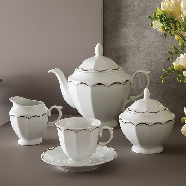 سرویس غذاخوری 103 پارچه چینی زرین ایران سری نئوکلاسیک مدل نارسیس درجه عالی