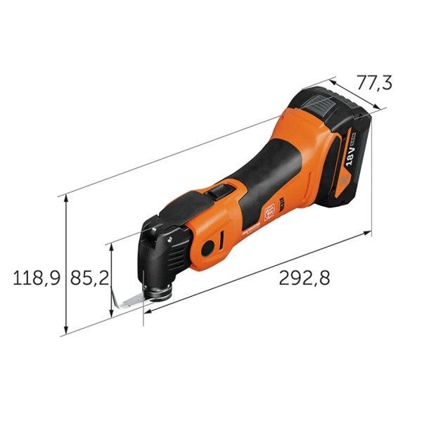 ابزار همه کاره فاین مدل AMM 700 1.7 Q AUTOGLAS AS  مجموعه 19 عددی