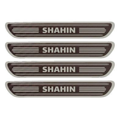  برچسب بدنه خودرو مهدیار مدل کربن کد sp115 مناسب برای شاهین بسته 4 عددی 