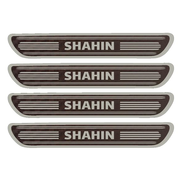 برچسب بدنه خودرو مهدیار مدل کربن کد sp115 مناسب برای شاهین بسته 4 عددی
