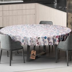 رومیزی رومیزی باز طرح گرد مدل گل و برگ کد 11053