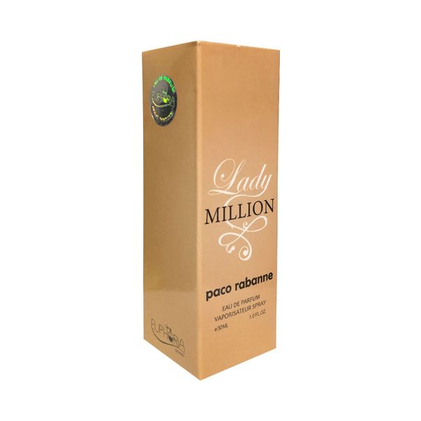 ادوپرفیوم زنانه ایفوریا مدل 1 میلیون لیدی حجم 30 میلیلیتر