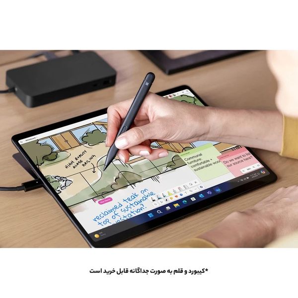 تبلت 13 اینچی مایکروسافت مدل Surface Pro 10-Core Ultra 7 165U ظرفیت 1 ترابایت و رم 64 گیگابایت