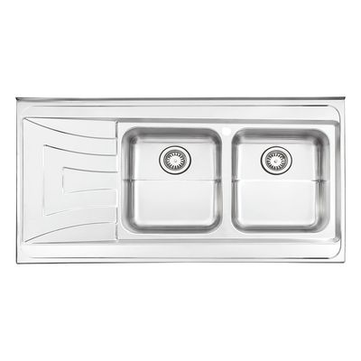 سینک ظرفشویی استیل البرز کد 736 روکار