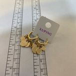 گوشواره زنانه ژوپینگ مدل سکه ای کد E3371*653