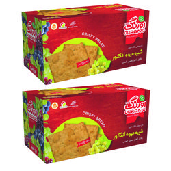 بیسکویت رژیمی بدون شکر با شیره انگور اورنگ - 380 گرم بسته 2 عددی