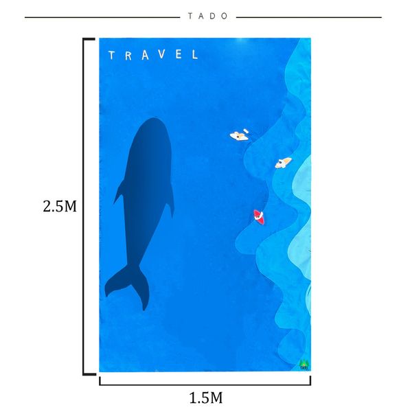 زیر انداز سفری تادو طرح ساحل مدل ZR05