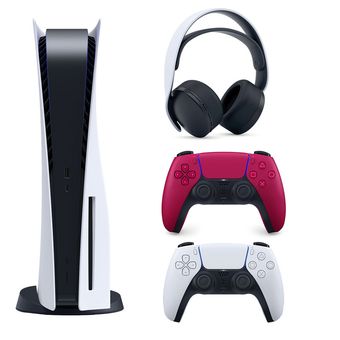 کنسول بازی سونی مدل PlayStation 5 ظرفیت 825 گیگابایت ریجن 1200 آسیا به همراه دسته اضافی و هدست*267