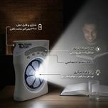 پنکه شارژی تکنودی مدل مه پاش  new 2027 ظرفیت 3600 میلی آمپر ساعت