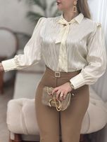 شومیز ساتن ملینا 2876