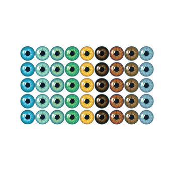 چشم عروسک مدل لنزی کد 10 مجموعه 45 عددی