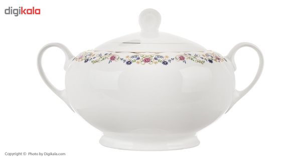 سرویس غذاخوری 102 پارچه چینی زرین ایران سری ایتالیا اف مدل Golestan درجه یک