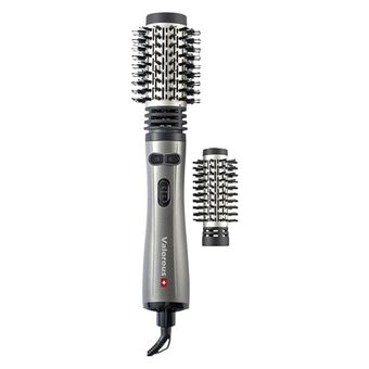 سشوار برس‌دار چرخشی 1200 وات والوروس مدل VL-507، موتور AC، وزن 950 گرم، المنت سرامیک، دارای سری برس‌دار گرد باریک، سری برس‌دار گ