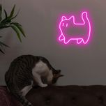چراغ خواب مدل نئون فلکسی طرح گربه*711
