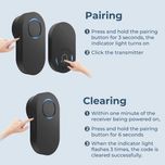 زنگ بی سیم مدل ML007-B به همراه شستی