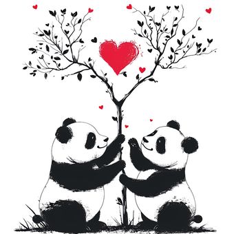 برچسب حرارتی لباس یا استیکر اتویی پانداها