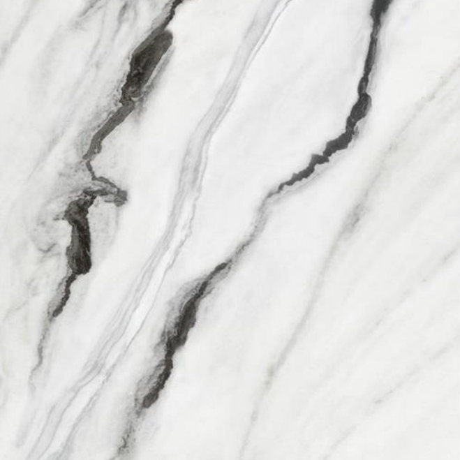 سرامیک پرسلان پارادیز براق 80*160 طرح سنگ پاندا سفید رگه مشکی برند مارابو سرامیک