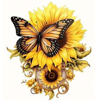 برچسب حرارتی لباس یا استیکر اتویی DTF پروانه زرد