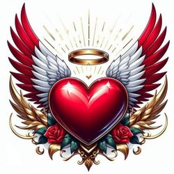 برچسب حرارتی لباس یا استیکر اتویی مدل پرواز دل